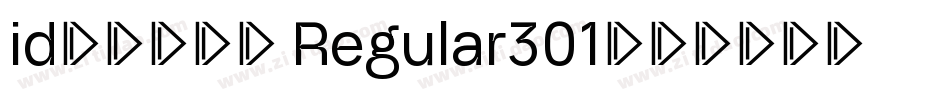id-懐遊体Ｐ Regular301字体转换